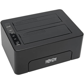 Eaton Tripp Lite Series USB 3.0 SuperSpeed to Dual SATA External Hard Drive Docking Station with Cloning for 2.5 in./3.5 in. HDD — U339-002