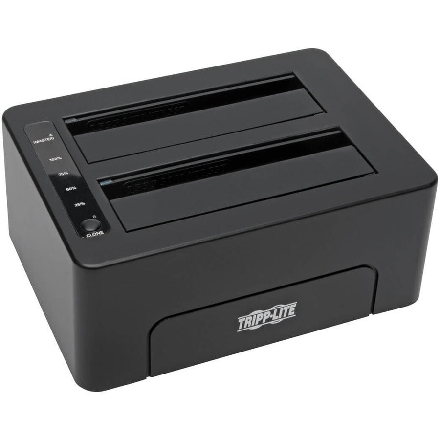 Eaton Tripp Lite Series USB 3.0 SuperSpeed to Dual SATA External Hard Drive Docking Station with Cloning for 2.5 in./3.5 in. HDD — U339-002