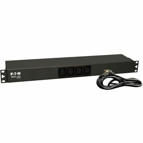 Eaton Tripp Lite Series 3.8kW Single-Phase 208/240V Basic PDU, 14 Outlets (12 C13 & 2 C19), NEMA L6-20P Input, 15 ft. (4.57 m) Cord, 1U Rack-Mount — PDUH20HVL6