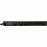 Eaton Tripp Lite Series 3.8kW Single-Phase 208/240V Basic PDU, 14 Outlets (12 C13 & 2 C19), NEMA L6-20P Input, 15 ft. (4.57 m) Cord, 1U Rack-Mount — PDUH20HVL6