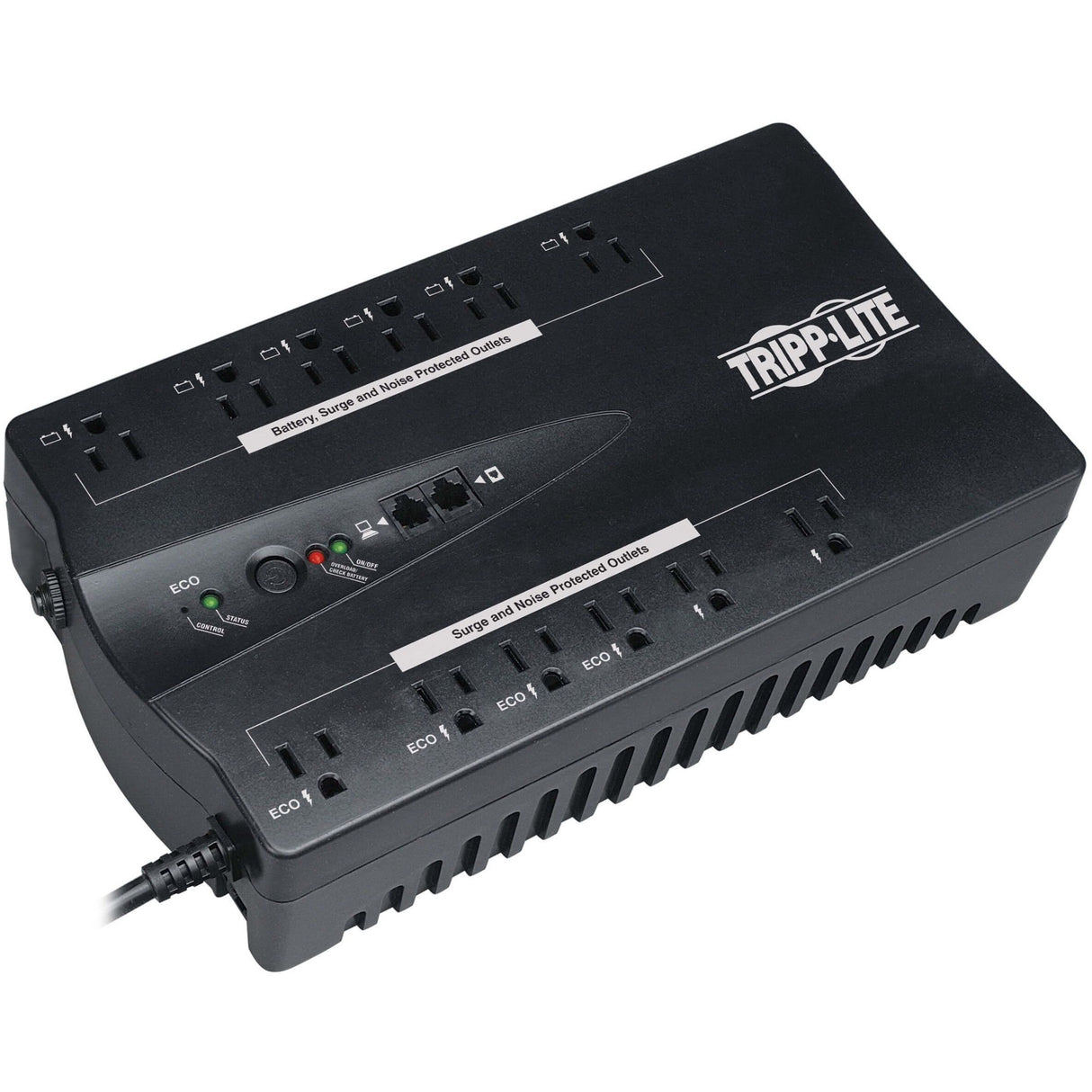 Eaton Tripp Lite Series TAA-Compliant ECO Series 120V 750VA 450W Energy-Saving Standby UPS with USB port and 12 Outlets — ECO750UPSTAA
