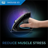 Adesso iMouse E1 Vertical Ergonomic Illuminated Mouse — iMouse E1