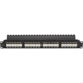 Black Box CAT6 Feed-Through Patch Panel - 1U, Unshielded, 48-Port — JPM820A-HD