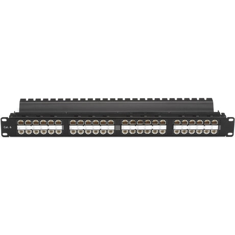 Black Box CAT6 Feed-Through Patch Panel - 1U, Unshielded, 48-Port — JPM820A-HD