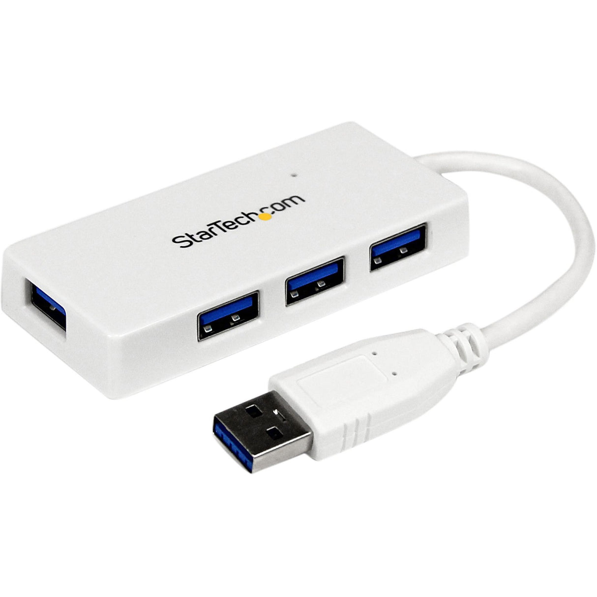 StarTech.com Portable 4 Port SuperSpeed Mini USB 3.0 Hub - 5Gbps - White — ST4300MINU3W