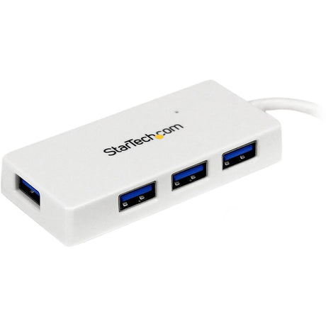 StarTech.com Portable 4 Port SuperSpeed Mini USB 3.0 Hub - 5Gbps - White — ST4300MINU3W