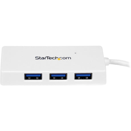StarTech.com Portable 4 Port SuperSpeed Mini USB 3.0 Hub - 5Gbps - White — ST4300MINU3W
