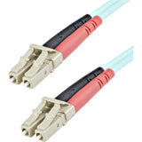 StarTech.com 1m Fiber Optic Cable - 10 Gb Aqua - Multimode Duplex 50/125 - LSZH - LC/LC - OM3 - LC to LC Fiber Patch Cable — A50FBLCLC1