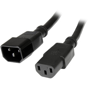 StarTech.com 10ft (3m) Power Extension Cord, C14 to C13, 10A 125V, 18AWG, Computer Power Cord Extension, Power Supply Extension Cable — PXT10010