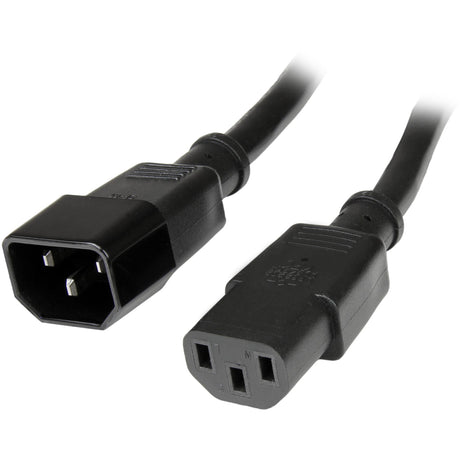 StarTech.com 10ft (3m) Power Extension Cord, C14 to C13, 10A 125V, 18AWG, Computer Power Cord Extension, Power Supply Extension Cable — PXT10010