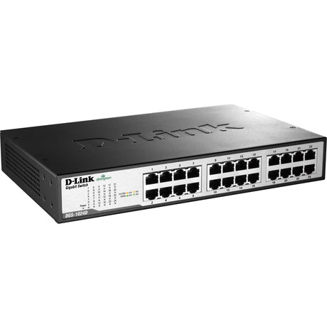 D-Link DGS-1024D 24-Port Gigabit Unmanaged Metal Desktop or Rackmount Switch — DGS-1024D