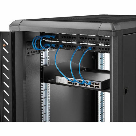 StarTech.com 2U Server Rack Cabinet Shelf - Fixed 18" Deep Cantilever Rackmount Tray for 19" Data/AV/Network Enclosure - Weight Cap. 125lbs/56kg — CABSHELFHD