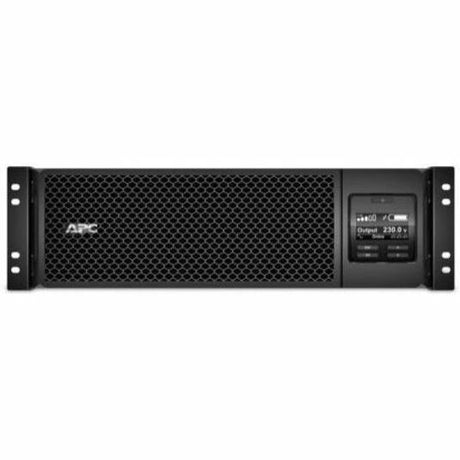 APC Smart-UPS On-Line, 5kVA, Rackmount 3U, 208V/230V, Hard wire 3-wire(2PH+G)+3-wire(H+N+E)+3-wire(H+N+G) outlets, Network Card+SmartSlot, W/ rail kit — SRT5KRMXLW-HW