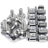 StarTech.com 50 Pkg M6 Mounting Screws and Cage Nuts — CABSCREWM6