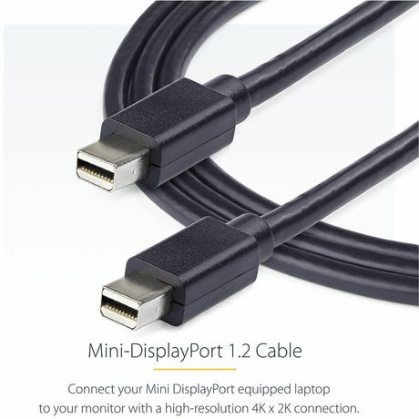 StarTech.com 3ft (1m) Mini DisplayPort Cable, 4K x 2K Ultra HD Video, Mini DisplayPort 1.2 Cable, Mini DP Cable for Monitor, mDP Cord, M/M — MDISPLPORT3