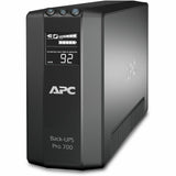 APC Back-UPS Pro, 700VA/420W, Tower, 120V, 6x NEMA 5-15R outlets, AVR, LCD, User Replaceable Battery — BR700G