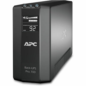 APC Back-UPS Pro, 700VA/420W, Tower, 120V, 6x NEMA 5-15R outlets, AVR, LCD, User Replaceable Battery — BR700G
