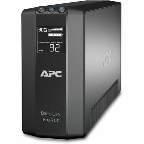 APC Back-UPS Pro, 700VA/420W, Tower, 120V, 6x NEMA 5-15R outlets, AVR, LCD, User Replaceable Battery — BR700G