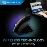 Adesso 2.4 GHz Wireless Vertical Ergonomic Mouse — iMouse E10