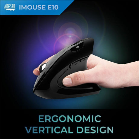 Adesso 2.4 GHz Wireless Vertical Ergonomic Mouse — iMouse E10