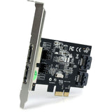 StarTech.com 2 Port PCI Express SATA 6 Gbps eSATA Controller Card - Dual Port PCIe SATA III Card - 2 Int/2 Ext — PEXESAT322I