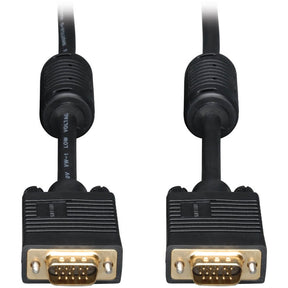 Eaton Tripp Lite Series VGA High-Resolution RGB Coaxial Cable (HD15 M/M), 15 ft. (4.57 m) — P502-015