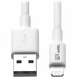Eaton Tripp Lite Series USB-A to Lightning Sync/Charge Cable (M/M) - MFi Certified, White, 3 ft. (0.9 m) — M100-003-WH