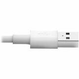 Eaton Tripp Lite Series USB-A to Lightning Sync/Charge Cable (M/M) - MFi Certified, White, 3 ft. (0.9 m) — M100-003-WH