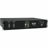 Eaton Tripp Lite Series 5.8kW Single-Phase Switched Automatic Transfer Switch PDU, Two 200-240V L6-30P Inputs, 16-C13 2-C19 & 1 L6-30R Outlet, 2U, TAA — PDUMH30HVATNET