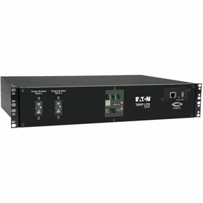 Eaton Tripp Lite Series 5.8kW Single-Phase Switched Automatic Transfer Switch PDU, Two 200-240V L6-30P Inputs, 16-C13 2-C19 & 1 L6-30R Outlet, 2U, TAA — PDUMH30HVATNET