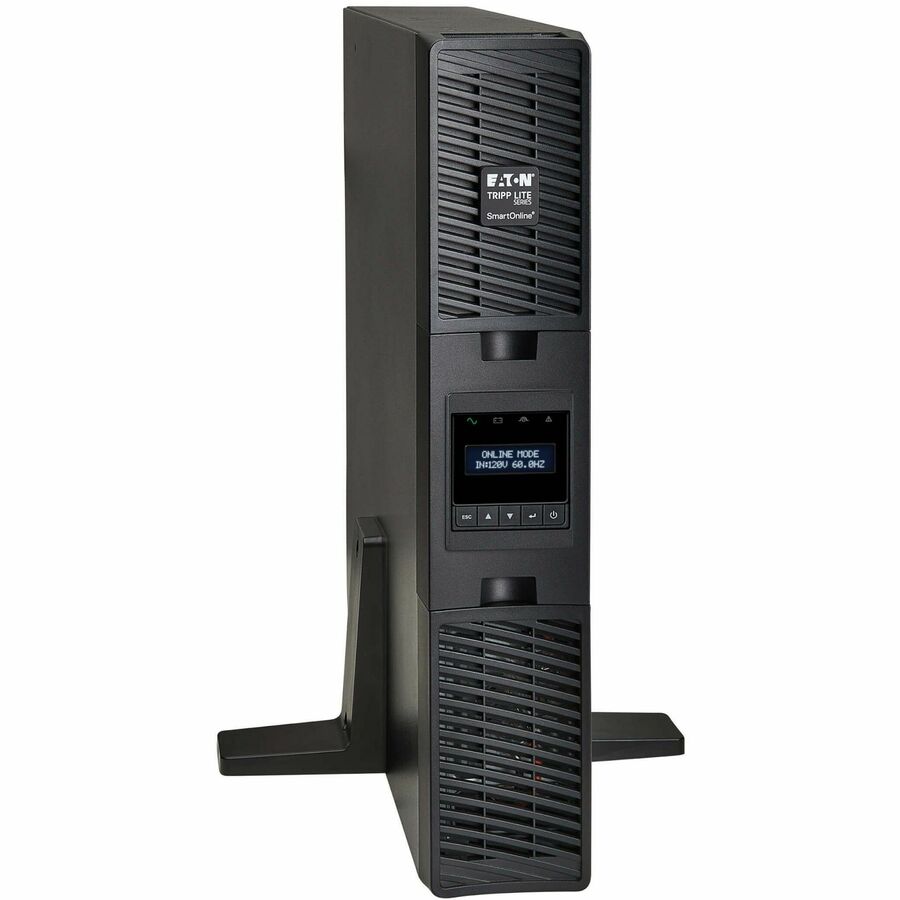 Eaton Tripp Lite Series SmartOnline 1500VA 1350W 120V Double-Conversion Sine Wave UPS - 8 Outlets, Extended Run, Network Card Option, LCD, USB, DB9, 2U Rack/Tower — SU1500RTXLCD2U
