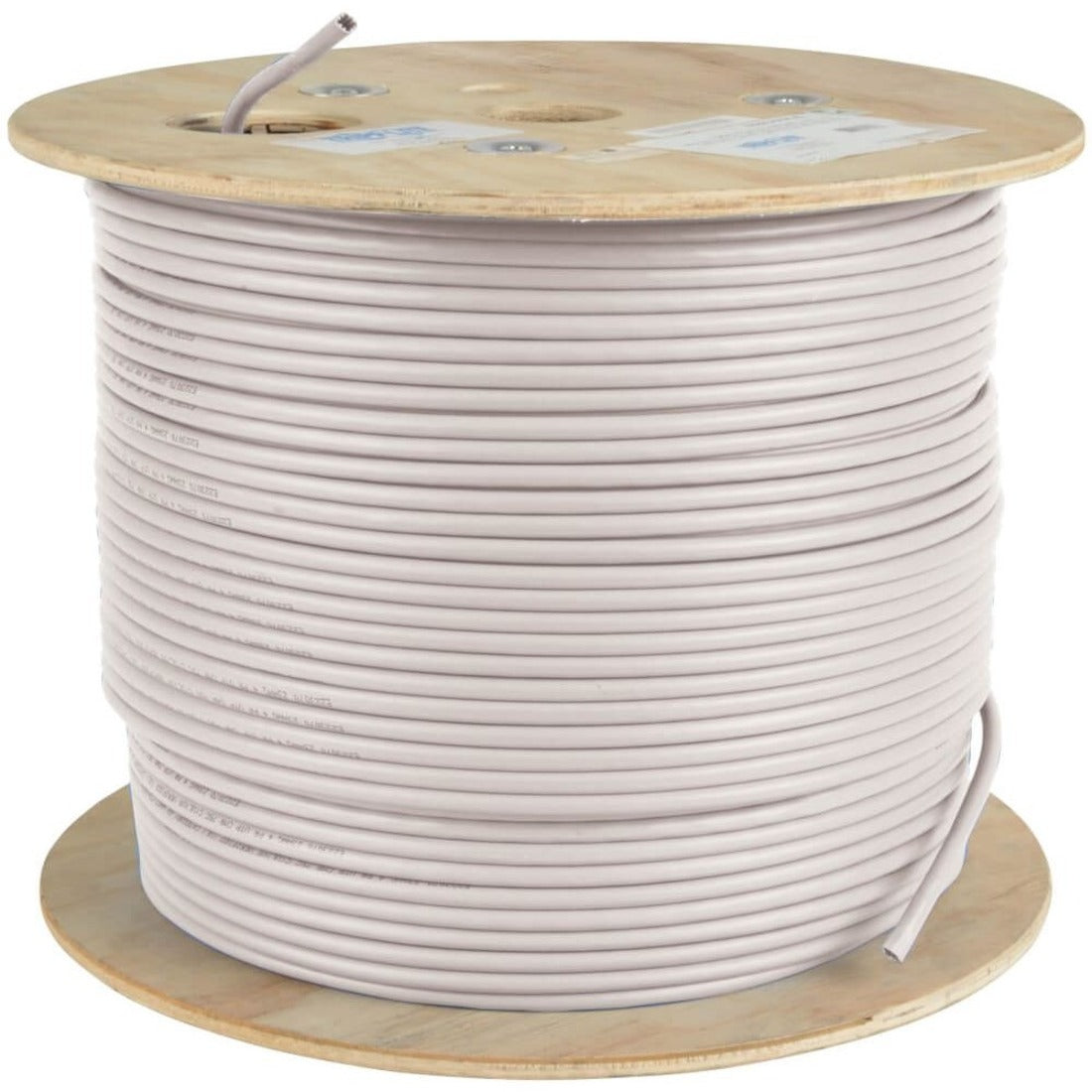 Eaton Tripp Lite Series Cat5e 350 MHz Solid Core (UTP) PVC Bulk Ethernet Cable - White, 1000 ft. (304.8 m), TAA — N022-01K-WH