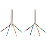 Eaton Tripp Lite Series Cat5e 350 MHz Solid Core (UTP) PVC Bulk Ethernet Cable - White, 1000 ft. (304.8 m), TAA — N022-01K-WH