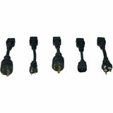 Eaton Tripp Lite Series 1.9-3.8kW Single-Phase 120-240V Basic PDU, 14 Outlets (12 C13 & 2 C19), C20 with 5 Adapters, 10 ft. (3.05 m) Cord, 1U Rack-Mount — PDUNV