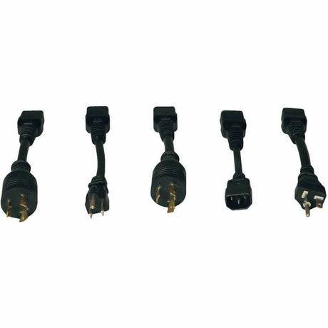 Eaton Tripp Lite Series 1.9-3.8kW Single-Phase 120-240V Basic PDU, 14 Outlets (12 C13 & 2 C19), C20 with 5 Adapters, 10 ft. (3.05 m) Cord, 1U Rack-Mount — PDUNV