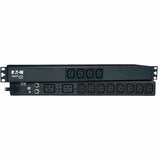 Eaton Tripp Lite Series 1.9-3.8kW Single-Phase 120-240V Basic PDU, 14 Outlets (12 C13 & 2 C19), C20 with 5 Adapters, 10 ft. (3.05 m) Cord, 1U Rack-Mount — PDUNV