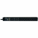 Eaton Tripp Lite Series 1.9-3.8kW Single-Phase 120-240V Basic PDU, 14 Outlets (12 C13 & 2 C19), C20 with 5 Adapters, 10 ft. (3.05 m) Cord, 1U Rack-Mount — PDUNV