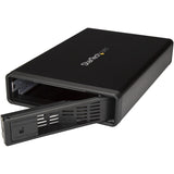 StarTech.com eSATA Enclosure - Hard Drive Enclosure for 3.5in SATA HDD - USB 3.0 / eSATA - Trayless - External HDD Enclosure - Metal — S351BMU33ET