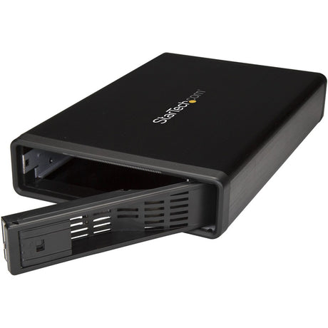StarTech.com eSATA Enclosure - Hard Drive Enclosure for 3.5in SATA HDD - USB 3.0 / eSATA - Trayless - External HDD Enclosure - Metal — S351BMU33ET