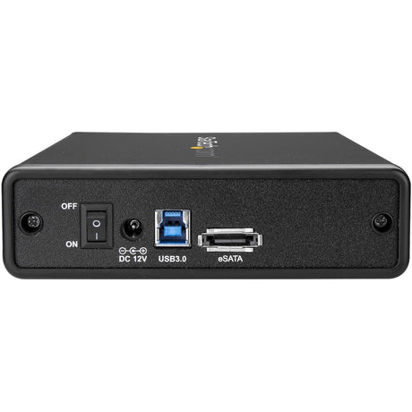 StarTech.com eSATA Enclosure - Hard Drive Enclosure for 3.5in SATA HDD - USB 3.0 / eSATA - Trayless - External HDD Enclosure - Metal — S351BMU33ET
