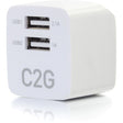 C2G 2-Port USB Wall Charger - AC to USB Adapter - 5V 2.1A Output — 22322