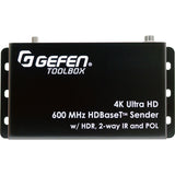 Gefen 4K Ultra HD 600 MHz HDBaseT Extender w/ HDR, 2-Way IR, And POL — GTB-UHD600-HBTL