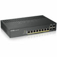 ZYXEL GS1920-8HPv2 8-Port Gigabit Smart Nebula Cloud Managed PoE Switch | 8 PoE+ Ports at 130W with 2 SFP Uplinks — GS1920-8HPv2