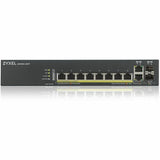 ZYXEL GS1920-8HPv2 8-Port Gigabit Smart Nebula Cloud Managed PoE Switch | 8 PoE+ Ports at 130W with 2 SFP Uplinks — GS1920-8HPv2