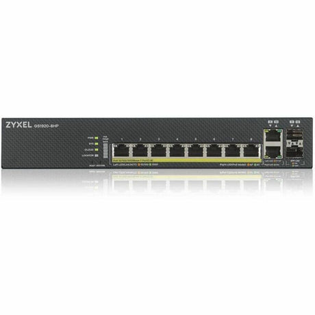ZYXEL GS1920-8HPv2 8-Port Gigabit Smart Nebula Cloud Managed PoE Switch | 8 PoE+ Ports at 130W with 2 SFP Uplinks — GS1920-8HPv2