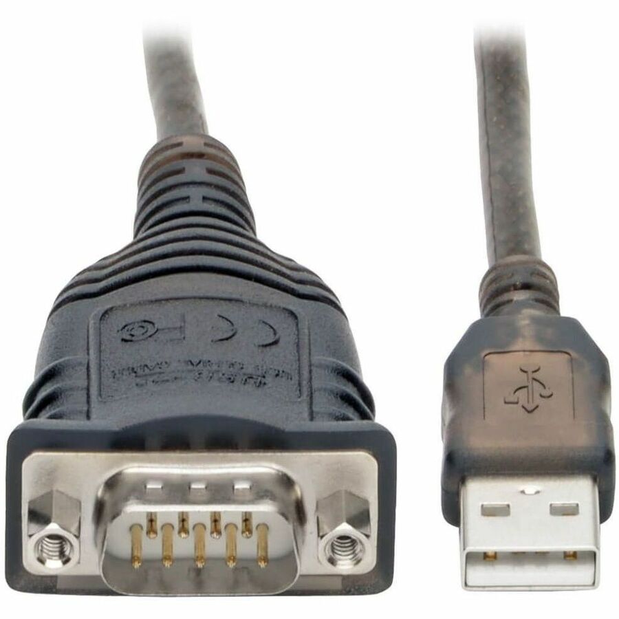 Eaton Tripp Lite Series USB to RS485/RS422 FTDI Serial Adapter Cable with COM Retention (USB-A to DB9 M/M), 30-in. (76.2 cm) — U209-30N-IND