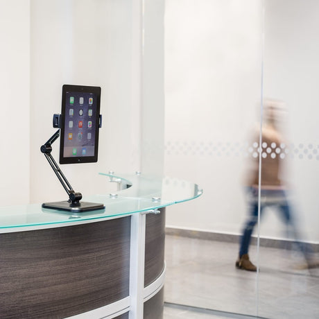 StarTech.com Adjustable Tablet Stand with Arm - Universal Mount for 4.7" to 12.9" Tablets such as the iPad Pro - Tablet Desk Stand or Wall Mount Tablet Holder — ARMTBLTDT