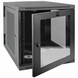 Eaton Tripp Lite Series SmartRack 12U Server-Depth Wall-Mount Small Rack Enclosure, Clear Acrylic Window, Hinged Back — SRW12US33G