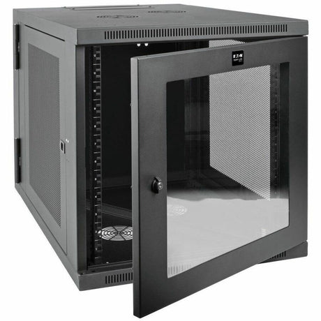 Eaton Tripp Lite Series SmartRack 12U Server-Depth Wall-Mount Small Rack Enclosure, Clear Acrylic Window, Hinged Back — SRW12US33G