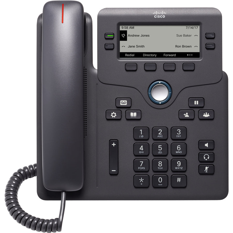 Cisco 6841 IP Phone - Corded - Corded - Charcoal — CP-6841-3PW-NA-K9=